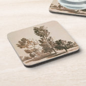 Boomonderzoek (pen en inkt op papier) bier onderzetter (Linkerzijde)