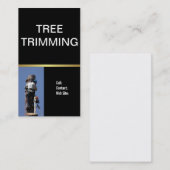 Boomopmaak bij de landschapsarchitectuur visitekaartje (Voorkant / Achterkant)