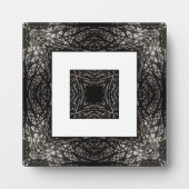 Boompatroon zwart-wit fotoplaat (Voorkant)