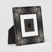 Boompatroon zwart-wit fotoplaat (Voorkant)