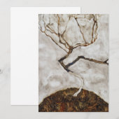 Boompje in de late herfst door Egon Schiele (Voorkant / Achterkant)