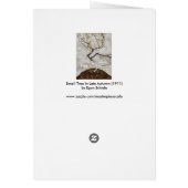 Boompje in de late herfst door Egon Schiele (Achterkant)