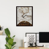Boompje in de late herfst door Egon Schiele Poster (Thuiskantoor)