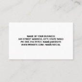 Boompje Plant | Tuinman | Landschapsarchitect Visitekaartje (Achterkant)