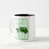 Boomplant Tweekleurige Koffiemok (Voorkant links)