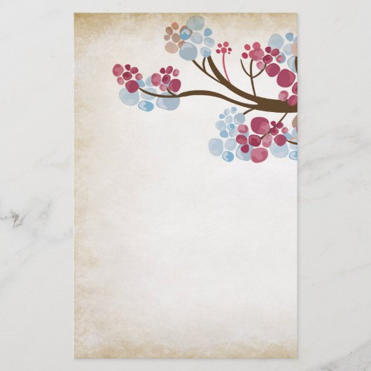 boompolijst briefpapier (Voorkant)