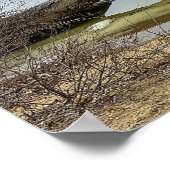 Boomreflectie in rivierposter poster (Hoek)