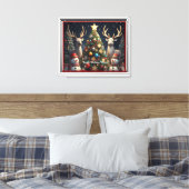"Boomrijke kerstvreugde" Canvas Afdruk (Insitu (Slaapkamer))