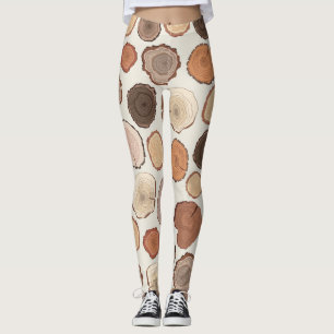 Boomringen Bos Doodle Patroon Leggings