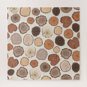 Boomringen Bos Doodle Patroon Legpuzzel