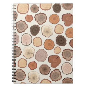 Boomringen Bos Doodle Patroon Notitieboek