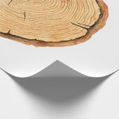 Boomringen. Waterverf illustratie. hand getekend Cadeaupapier (Hoek)