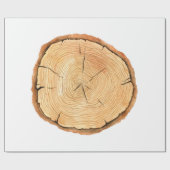 Boomringen. Waterverf illustratie. hand getekend Cadeaupapier (Vlak)