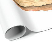 Boomringen. Waterverf illustratie. hand getekend Cadeaupapier (Rol Hoek)