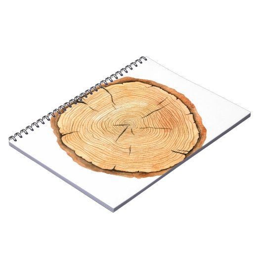 Boomringen. Waterverf illustratie. hand getekend Notitieboek (Linkerzijde)