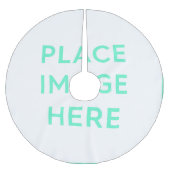 Boomrok, geborsteld polyester kerstboom rok (Voorkant)