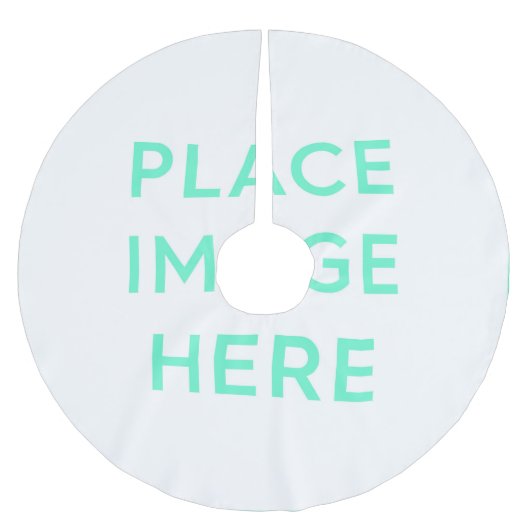 Boomrok, geborsteld polyester kerstboom rok (Voorkant)