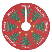 Boomrokken - Aangepast met bomen Kerstboom Rok (Voorkant)