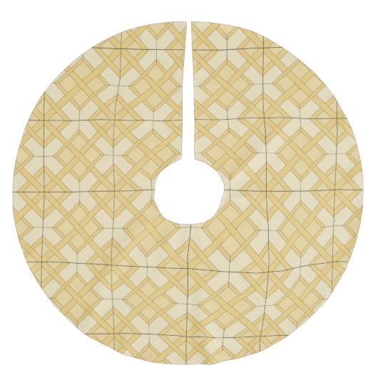 Boomrokken - geweven rooster in drie schelpen kerstboom rok (Voorkant)