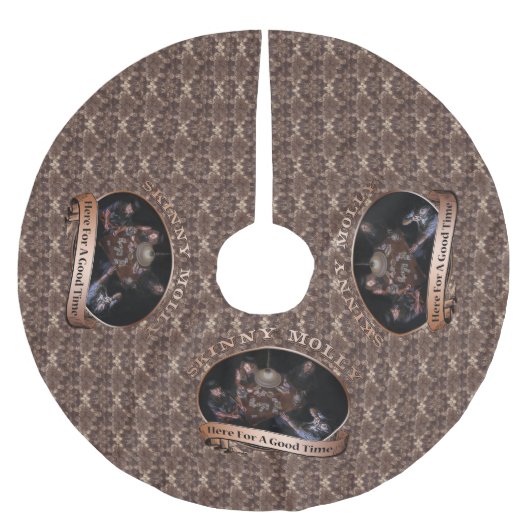 Boomrokken "Hier voor een goed moment" Kerstboom Rok (Voorkant)