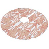 Boomrokken Imitatie Linnen Kerstboom Kleed (Gekanteld)