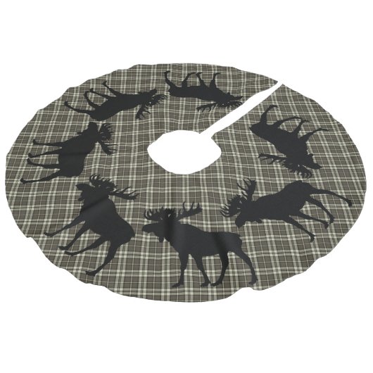 Boomrokken Land kerstbruine vlekjes Imitatie Linnen Kerstboom Kleed (Gekanteld)