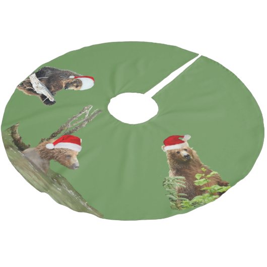 Boomrokken met grizzly beren kerstboom rok (Gekanteld)