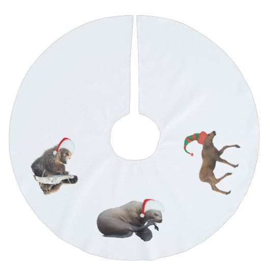 Boomrokken met zeehond, beer en zegel kerstboom rok (Voorkant)