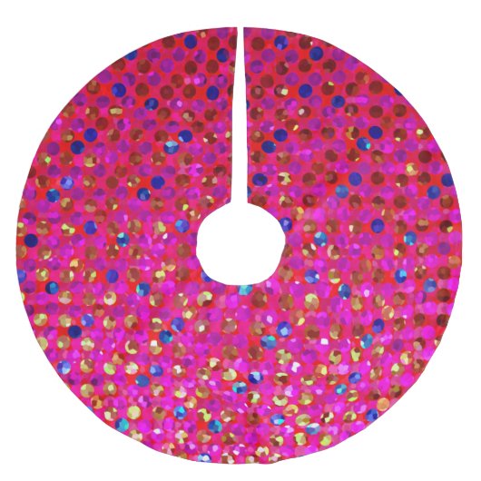 Boomrokken poka Dots Sparkley Jewels Kerstboom Rok (Voorkant)