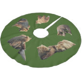 Boomrokken van grizzly beer cubs kerstboom rok (Gekanteld)