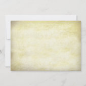 boomrustieke oude huwelijksuitnodigingen kaart (Achterkant)