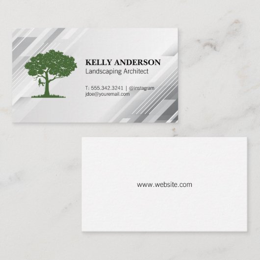 boomschaar | landschapsarchitect visitekaartje (Voorkant / Achterkant)