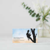 boomschaar werkend | Natuur | landschapsarchitectu Visitekaartje (Staand voorkant)