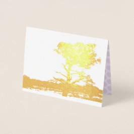 Boomschaduw in de Folie Kaarten