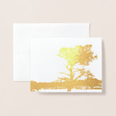 Boomschaduw in de Folie Kaarten (Voorkant met envelop)