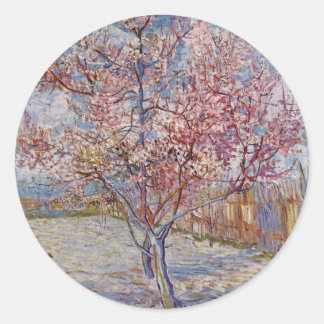 Boomschildering van Vincent Van Gogh Ronde Sticker