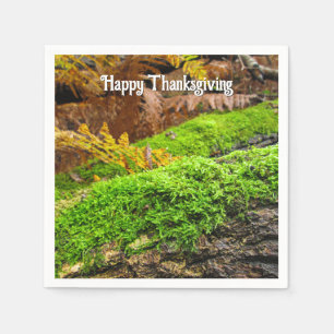 Boomschors in Herfstmos - Aangepaste Thanksgiving Servet