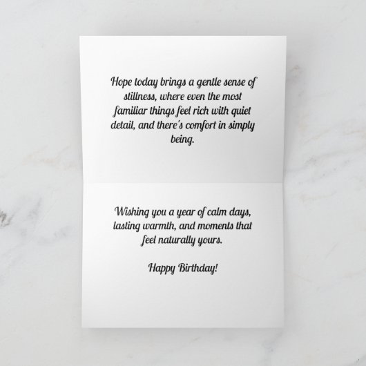 Boomschors in Herfstmos - Aangepaste Verjaardag Ka Kaart (Binnen)