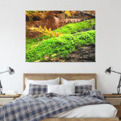 Boomschors in herfstmos - canvas afdruk (Insitu (Slaapkamer))