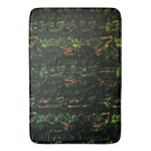 Boomschors onder groen gehammerd glas badmat (Voorkant Verticaal)