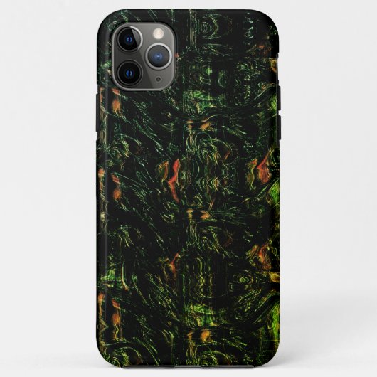 Boomschors onder groen gehammerd glas Case-Mate iPhone case (Achterkant)