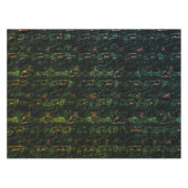 Boomschors onder groen gehammerd glas tafelkleed (Voorkant (Horizontaal))