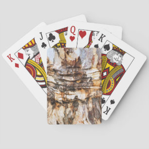 Boomschors Textuur Pokerkaarten