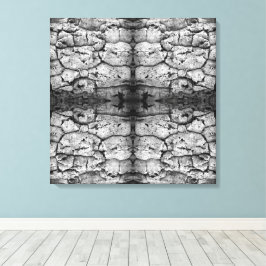 Boomschors Zwart Wit Foto Close-up Patroon Canvas Afdruk