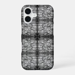 Boomschors zwart-wit foto close-up patroon iPhone 16 hoesje