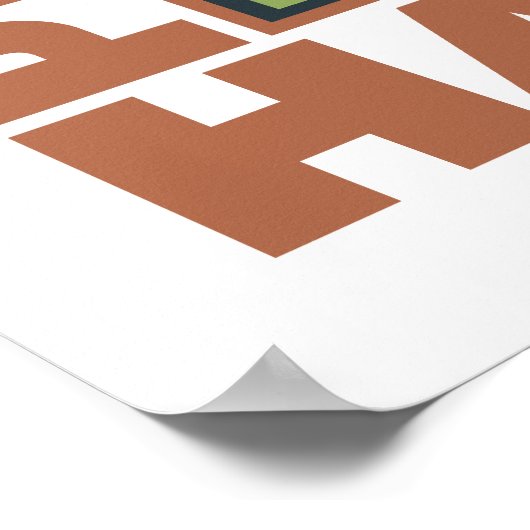 Boomschurger, bescherming van bossen poster (Hoek)