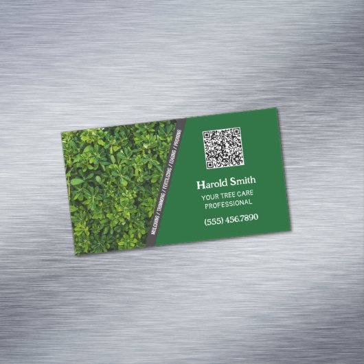 Boomservice Aangepaste QR Magnetisch Visitekaartje (Voorbeeld)