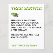 boomservice flyer (Voorkant)