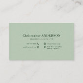 Boomsilhouet - boomkweker visitekaartje (Achterkant)