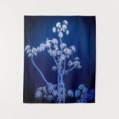 BoomSilhouet in de koninklijke bosbouw Wandkleed (Voorkant)